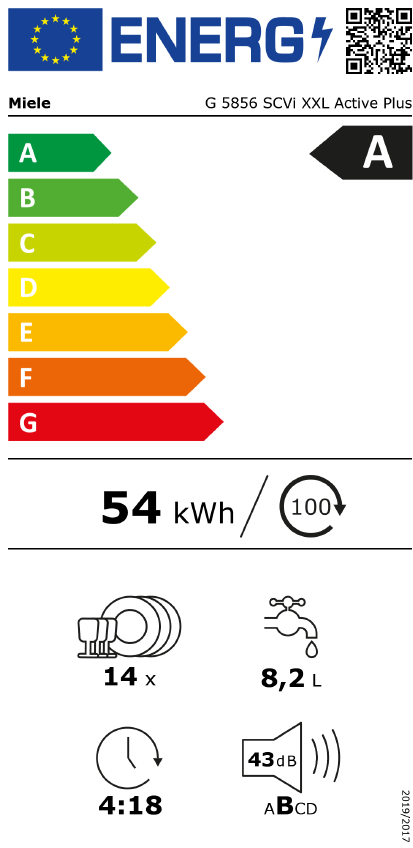Geschirrspüler Einbau vollintegrierbar 60 cm Miele XXL.