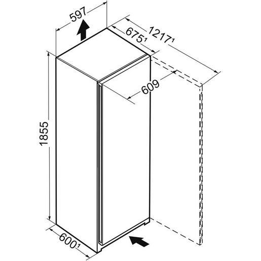 Gefrierschrank Liebherr mit NoFrost 277L.