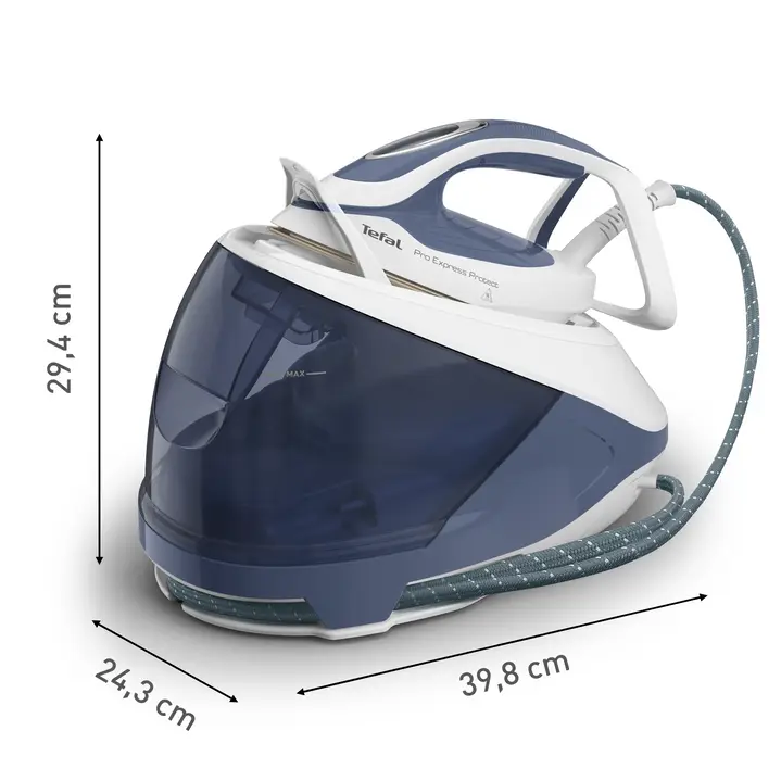 Dampfbügelstation, automatische Temperaturanpassung für alle Textilien,