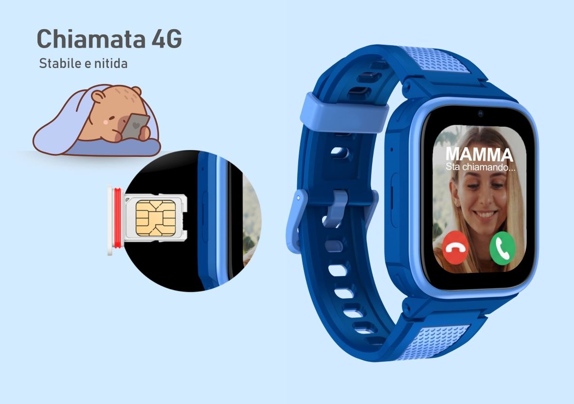 Smartwatch KIDS 4G nano SIM display 1.8” GPS,