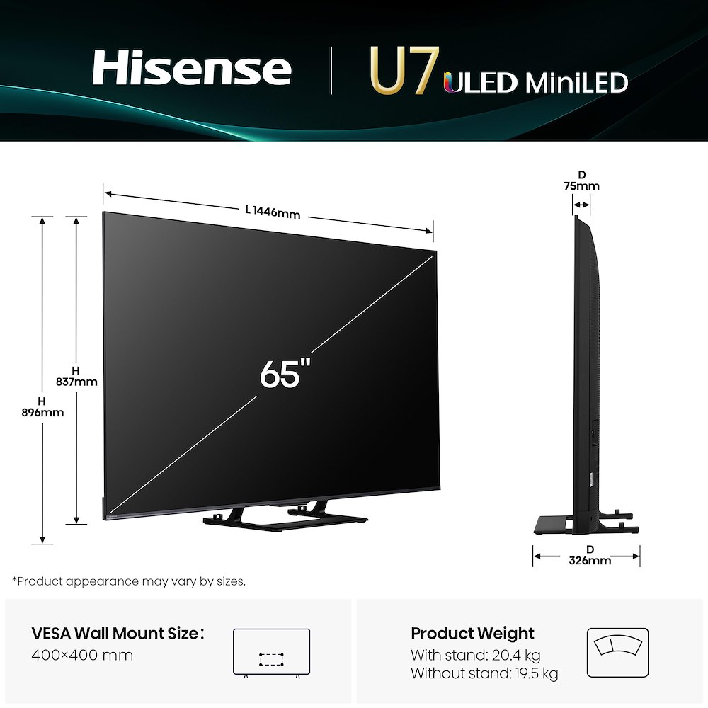MINILED ULED-Fernseher 65"UHD 4K 144HZ T2/S2 SMA.VID.U8.5. MINILED ULED-Fernseher 65"UHD 4K 144HZ T2/S2 SMA.VID.U8.5.