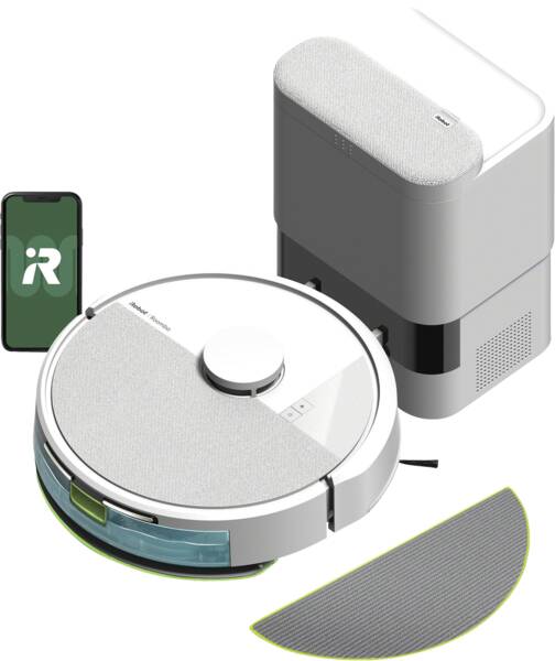 Robot aspirapolvere, funzionamento senza sacchetto, volume del contenitore max. 0,4 l,