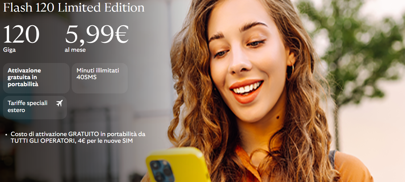 SIM Uno Mobile "Flash 120 Limited Edition".
