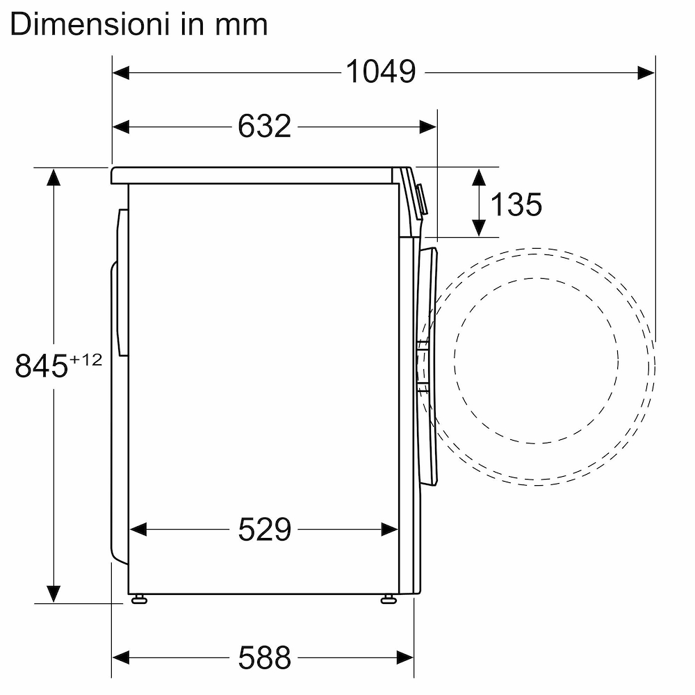 Waschmaschine 10 kg 1400 g Bügelassistenz, Aktivwasser Plus, Fleckenschutz