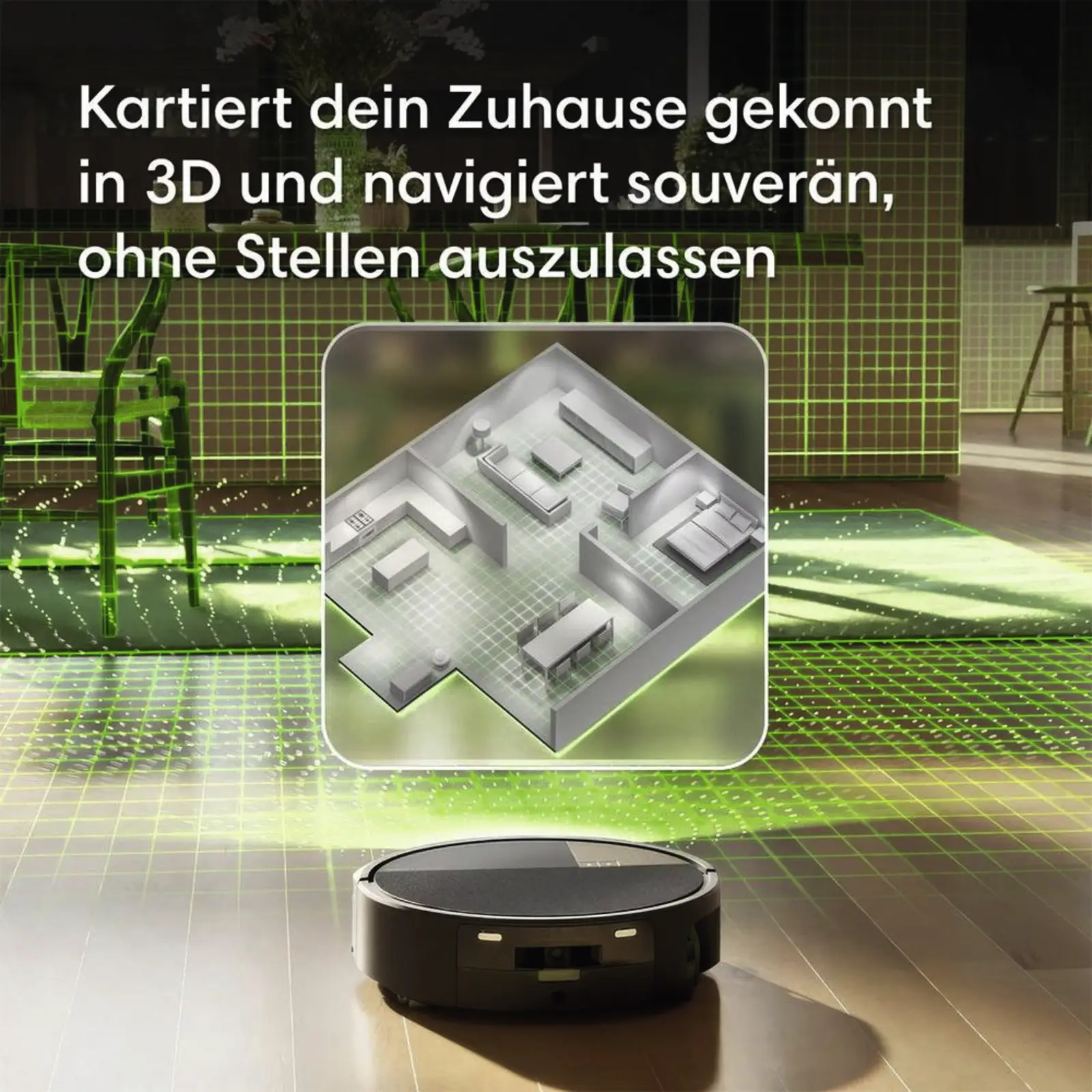 Staubsauger-Roboter IRobot mit vollautomatischer Selbstreinigung schwarz