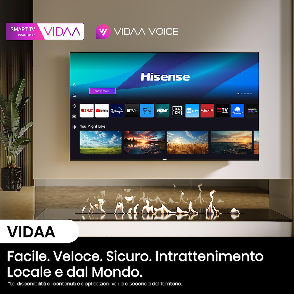 MINILED QLED PRO+ QDOT 55 Hisense UHD SMART VIDAA.