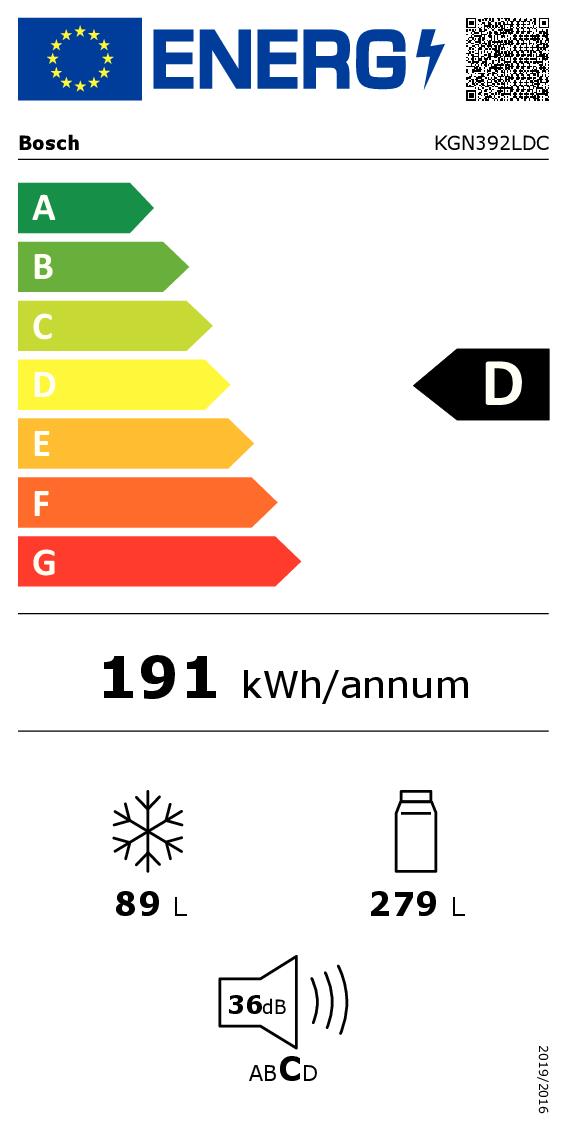 KÜHL-KOMBI Bosch 368LT CE.D NOFROST INVERTER INOX. KÜHL-KOMBI Bosch 368LT CE.D NOFROST INVERTER INOX.