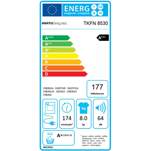 Wärmepumpentrockner Elektrabregenz 8Kg A+++.