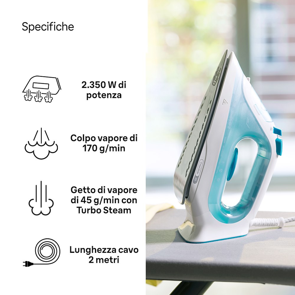 Dampfbügeleisen, FreeGlide 3D-Bügelsohle, 2.350 Watt,