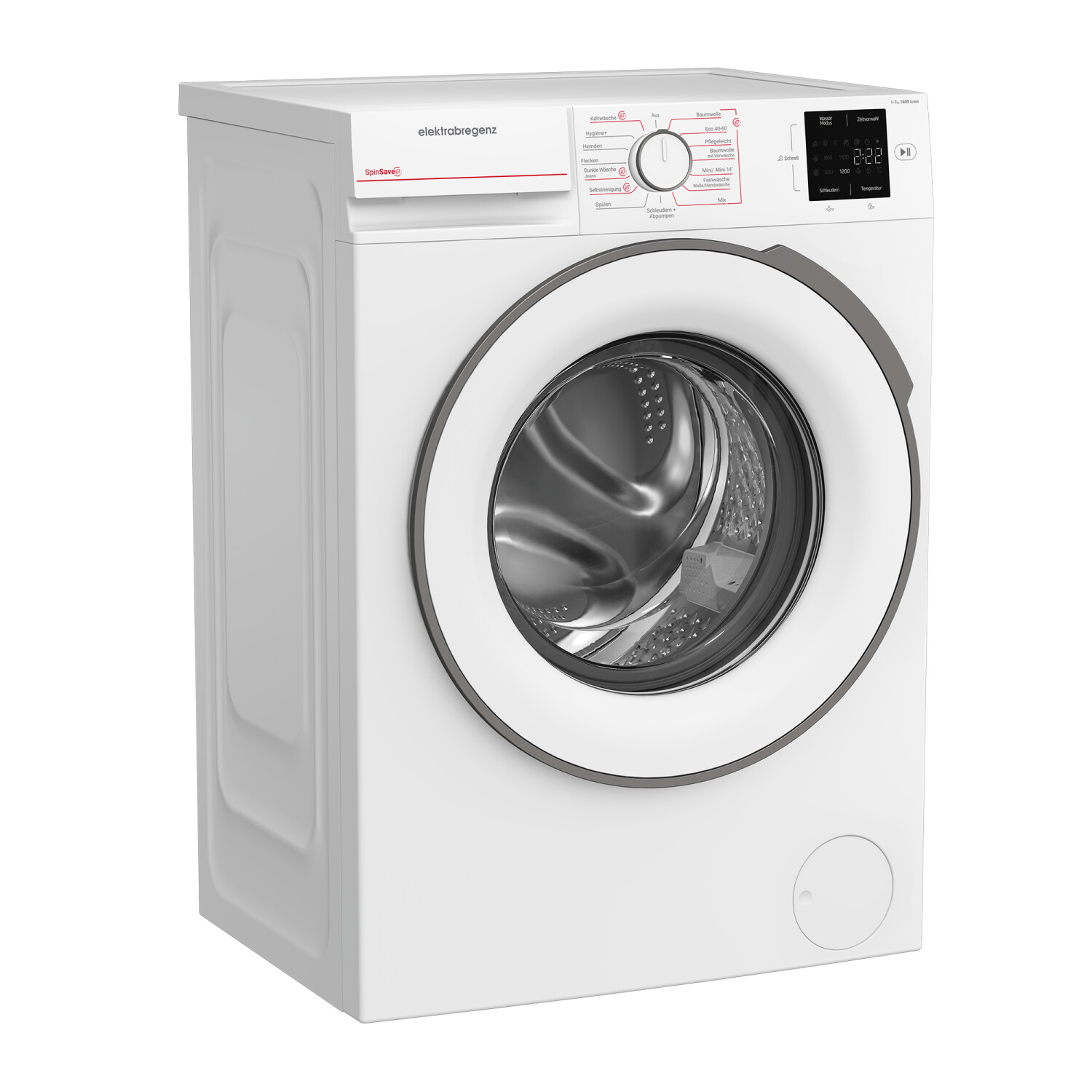 Waschmaschine 7 kg 1400 U/min weiß.