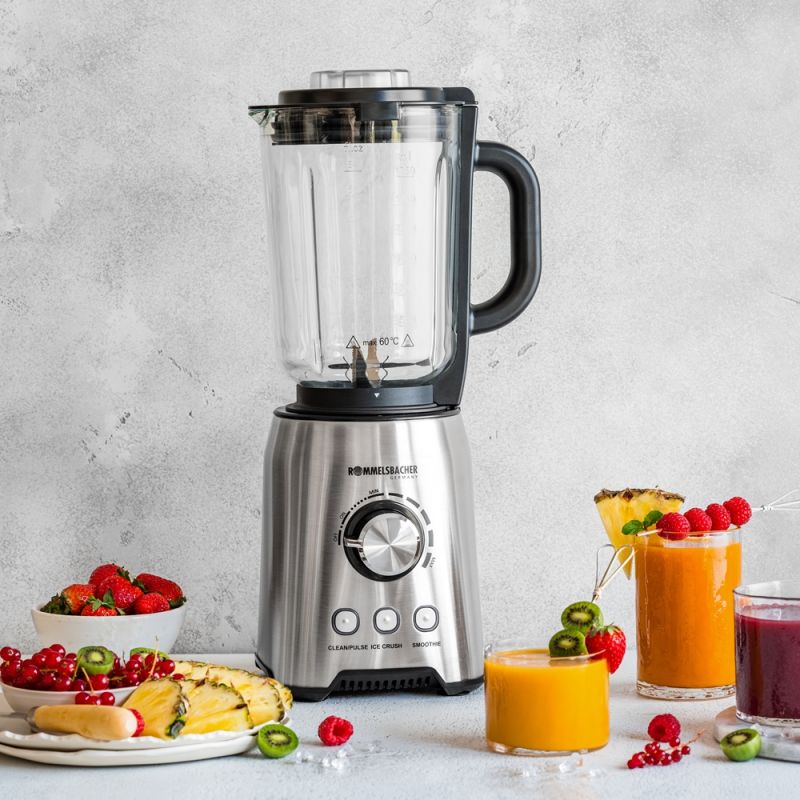 Standmixer, Glas-Mixbehälter, 1,75 l Fassungsvermögen, 1.200 Watt Leistung,