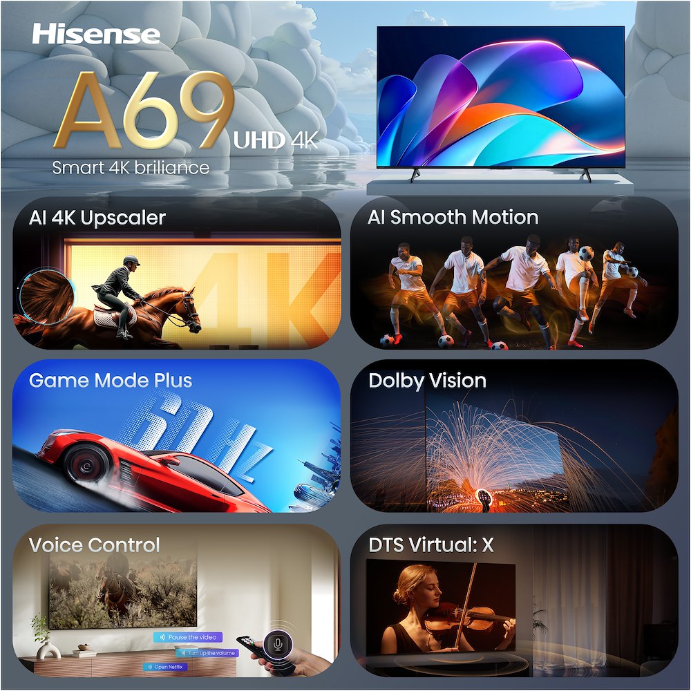 TV LED 50" Hisense UHD 4K