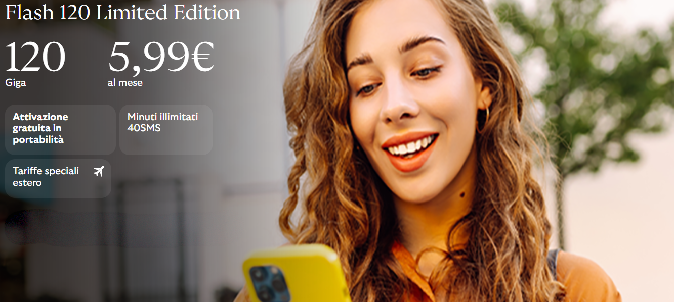 SIM Uno Mobile "Flash 120 Limited Edition".