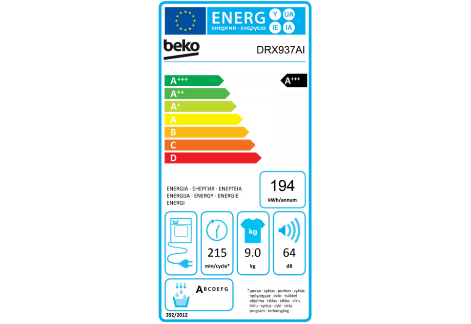 Trockner mit Wärmepumpen Technologie Beko 9KG CL.A+++.