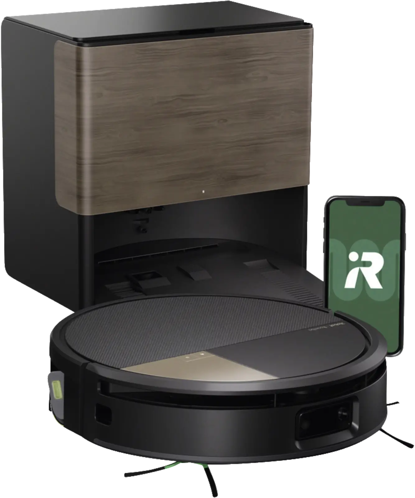 Staubsauger-Roboter IRobot mit vollautomatischer Selbstreinigung schwarz