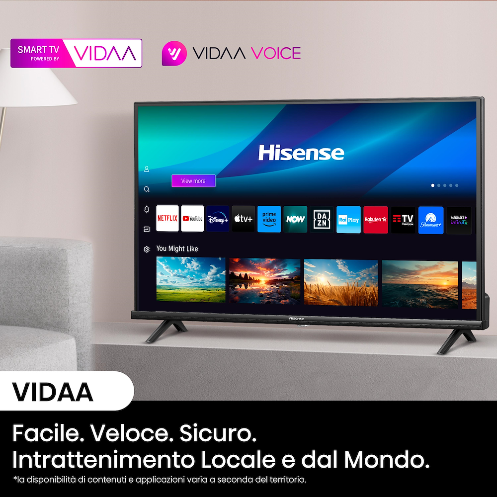 TV LED 40" Hisense FHD DVBT2/S2 SMART VIDAA.