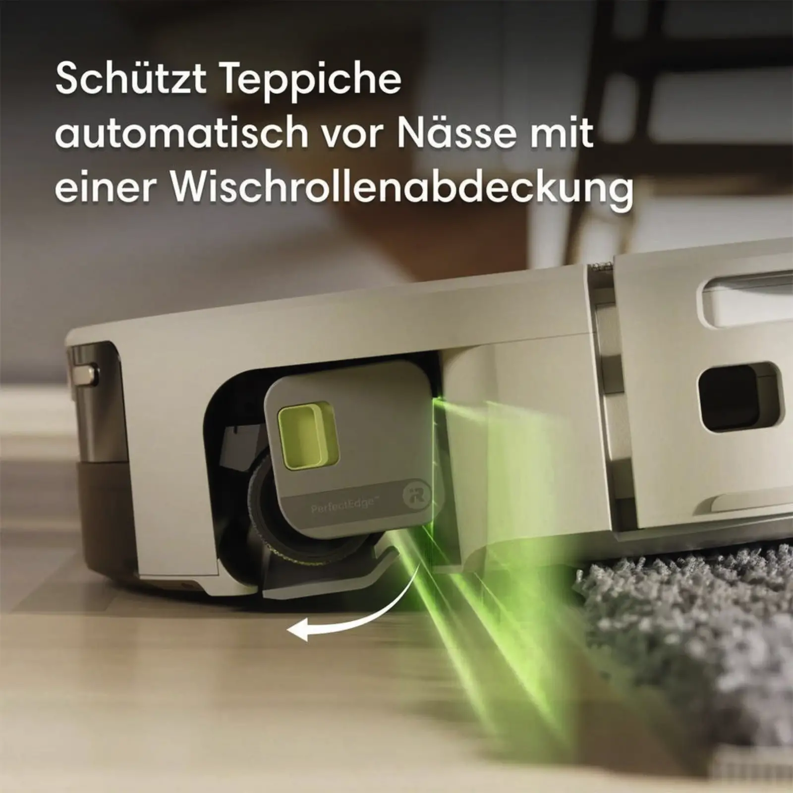 Staubsauger-Roboter IRobot mit vollautomatischer Selbstreinigung weiß