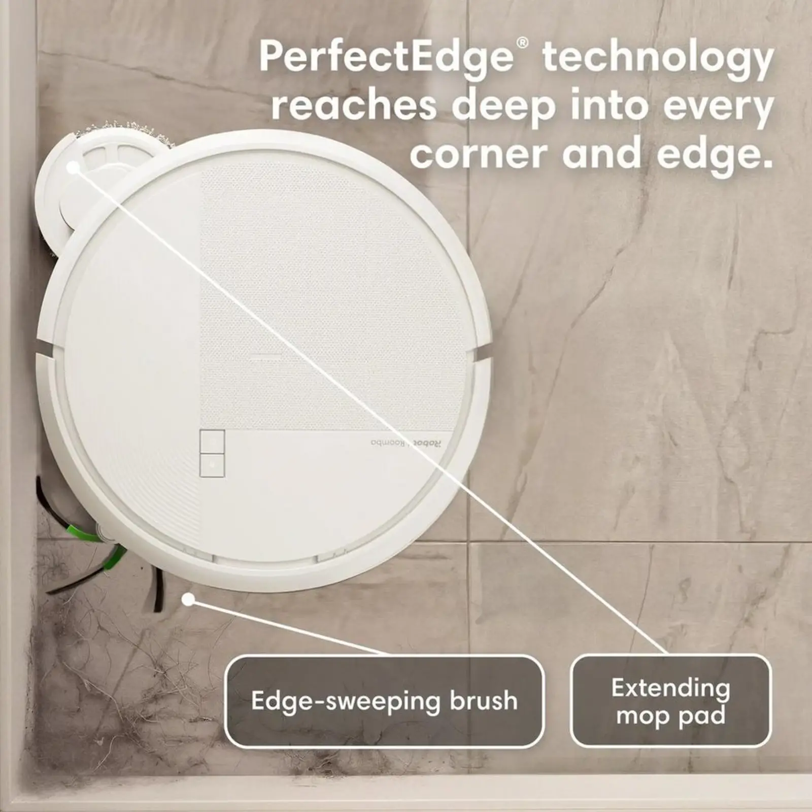Robot lavapavimenti, robot aspirapolvere, Clean Base, iRobot bianco