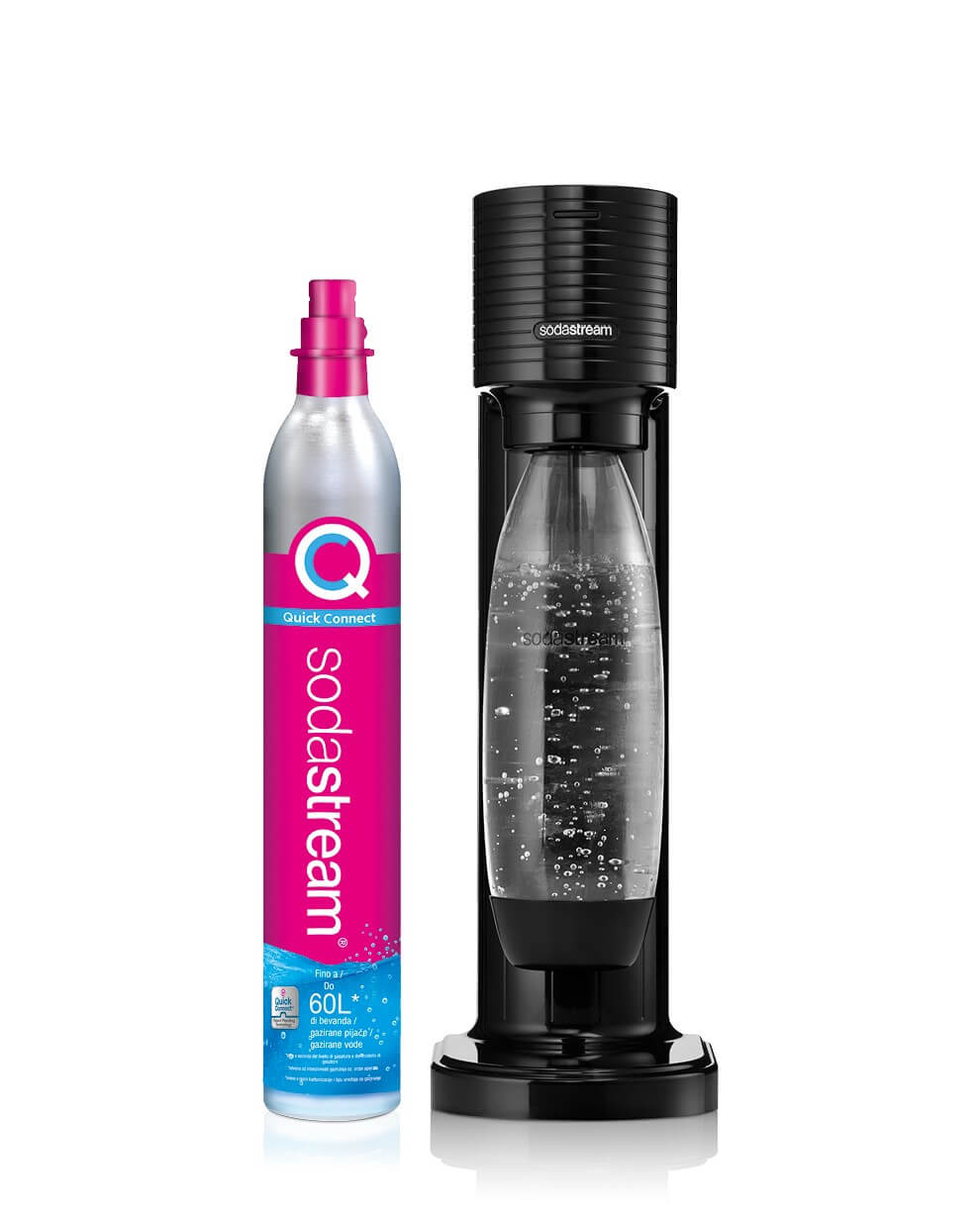 Wassersprudler Sodastream mit einer Reiseflasche gratis dazu.