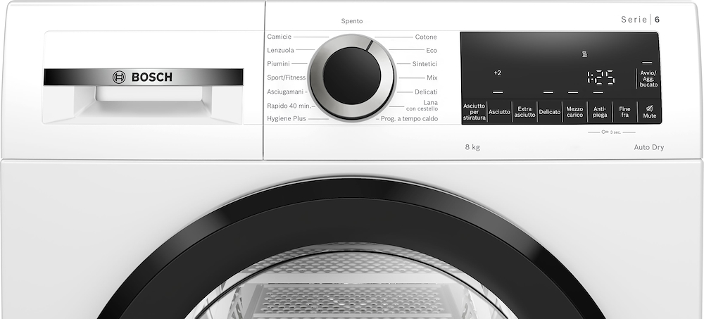 Trockner mit Wärmepumpen Technologie Bosch 8KG A+++ EASYCLEAN ECOGAS.