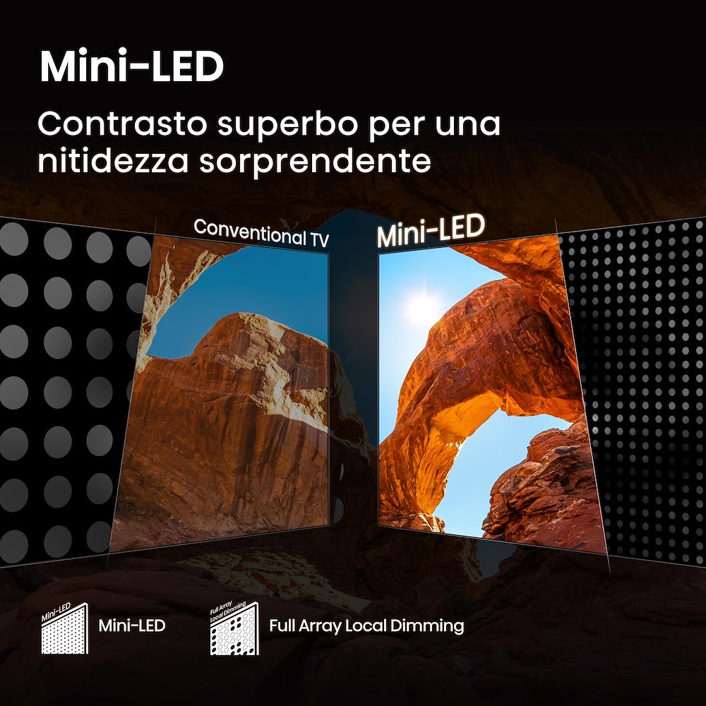 MINILED ULED-Fernseher 65"UHD 4K 144HZ T2/S2 SMA.VID.U8.5. MINILED ULED-Fernseher 65"UHD 4K 144HZ T2/S2 SMA.VID.U8.5.
