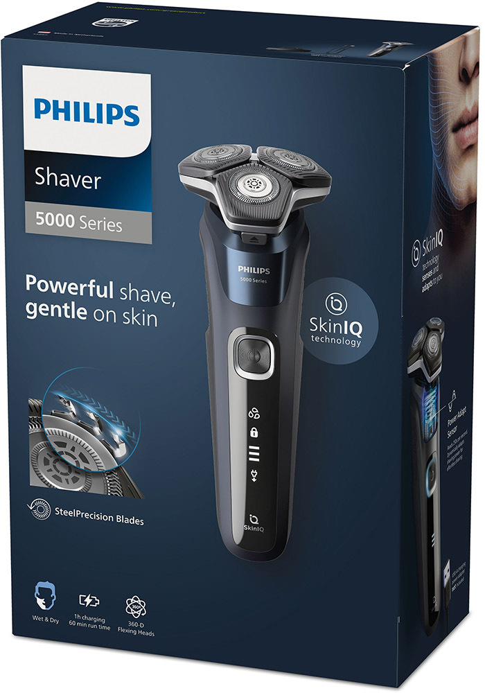 RASOIO ricaricabile Philips POWERCUT BLADES 5D FLEX W&D AUT.60MIN.