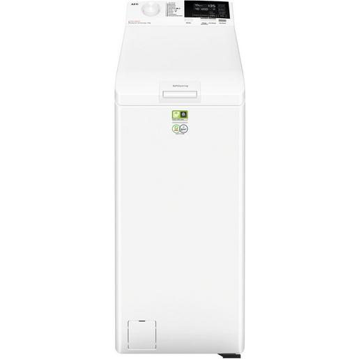 Waschmaschine AEG, Toplader, 7 kg Füllmenge, Schleuderdrehzahl U/min: maximal 1.300, 10 Waschprogramme.