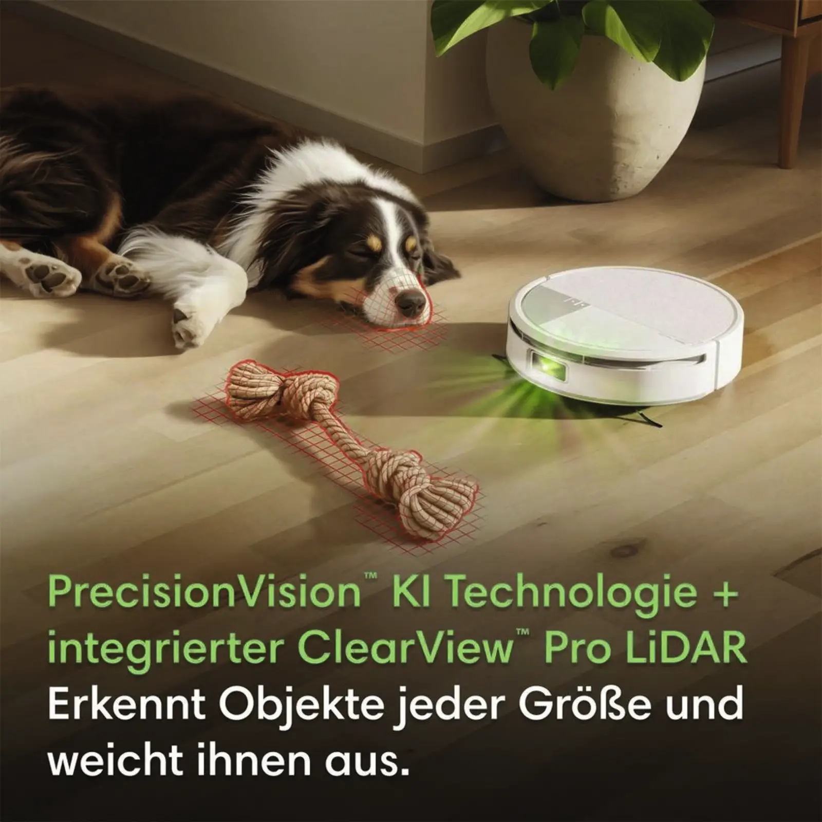 Staubsauger-Roboter IRobot mit vollautomatischer Selbstreinigung weiß