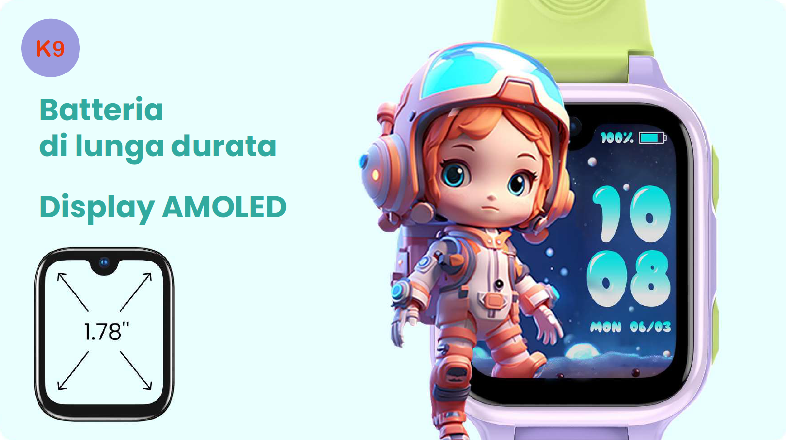 Smartwatch KIDS 4G nano SIM Display 1,8” GPS,