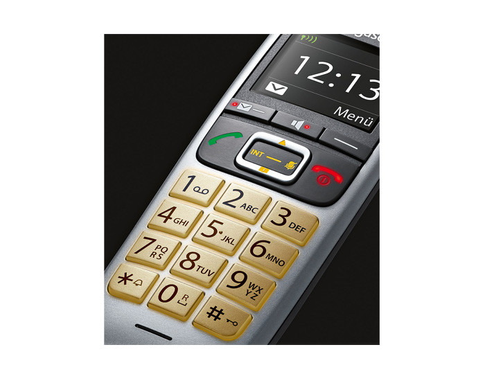 Festnetz-Telefon (für analogen Anschluß), strahlungsarm, schnurlos, DECT.